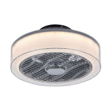 RÁBALUX Rábalux Dalfon szürke ventilátoros mennyezeti LED lámpa távirányítóval (6857) világítás