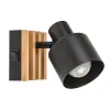 Rabalux Rábalux NOXELLE spotlámpa matt fekete/tölgy E14 1X MAX 10W IP20