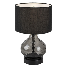 RÁBALUX Rábalux Pirelo füstszínű asztali lámpa (RAB-74034) E14 1 izzós IP20 világítás