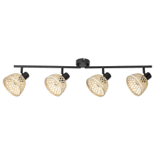 RÁBALUX Rábalux Rattan indusztriális stílusú négyes mennyezeti spotlámpa E14 4x15W 3136 világítás