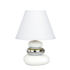 RÁBALUX Rábalux Salem fehér-ezüst asztali lámpa (RAB-4949) E14 1 izzós IP20
