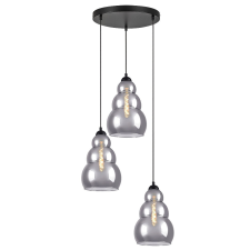 RÁBALUX Rábalux Salvatore fekete függesztett lámpa (RAB-72213) E27 3 izzós IP20 világítás