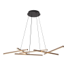 RÁBALUX Rábalux Severine fekete-arany LED függesztett lámpa (RAB-72369) LED 1 izzós IP20