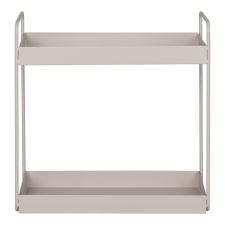 Rabo álló dupla polc, acél, homok, 2 polcos 30x15x31 cm bútor