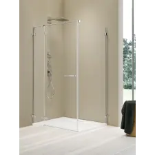 Radaway Arta KDJ II szögletes zuhanykabin 80x120 átlátszó balos kád, zuhanykabin