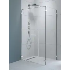 Radaway Arta KDS I szögletes zuhanykabin 90x80 átlátszó balos kád, zuhanykabin