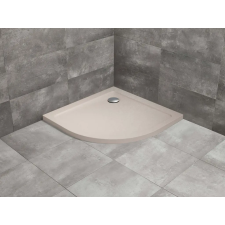 Radaway Doros Stone A íves beige zuhanytálca 80x80 beige, ajándék szifonnal kád, zuhanykabin