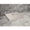 Radaway Doros Stone D szögletes beige zuhanytálca előlappal 110x80 beige, ajándék szifonnal