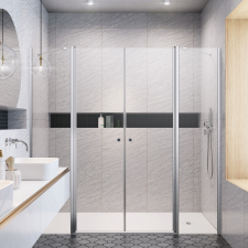 Radaway Eos DWD II zuhanyajtó 160 átlátszó kád, zuhanykabin