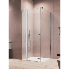 Radaway Eos KDJ II szögletes zuhanykabin 80x80 átlátszó balos kád, zuhanykabin