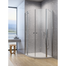 Radaway Eos PDD II íves zuhanykabin 80x90 átlátszó kád, zuhanykabin