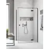 Radaway Essenza 8 Black KDJ szögletes fekete zuhanykabin 100x80 átlátszó balos