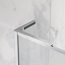 Radaway Essenza 8 SL Black PND II fekete kádparaván 130 átlátszó balos kád, zuhanykabin