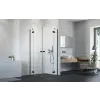 Radaway Essenza Black KDD szögletes fekete zuhanykabin 80x80 átlátszó