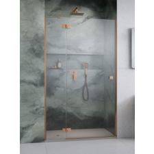 Radaway Essenza Brushed Copper DWJ szálcsiszolt réz zuhanyajtó 130B kád, zuhanykabin