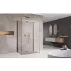 Radaway Essenza Brushed Copper KDJ+S szögletes szálcsiszolt réz zuhanykabin 80x100 átlátszó balos