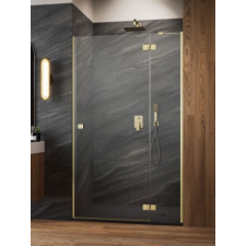 Radaway Essenza Brushed Gold DWJ szálcsiszolt arany zuhanyajtó 100B kád, zuhanykabin