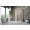 Radaway Essenza Brushed Gold KDJ+S szögletes szálcsiszolt arany zuhanykabin 120x100 átlátszó jobbos