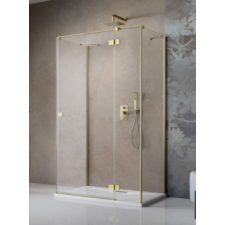 Radaway Essenza Brushed Gold KDJ+S szögletes szálcsiszolt arany zuhanykabin 90B+75+100 kád, zuhanykabin