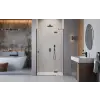 Radaway Essenza Brushed GunMetal ?DWJ ?szálcsiszolt fegyvermetál zuhanyajtó 80 átlátszó jobbos