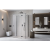 Radaway ?Essenza Brushed GunMetal ?KDJ+S ?szögletes ?szálcsiszolt fegyvermetál zuhanykabin 110x75 átlátszó balos