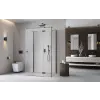 Radaway ?Essenza Brushed GunMetal ?KDJ+S ?szögletes ?szálcsiszolt fegyvermetál zuhanykabin 90x110 átlátszó jobbos