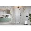 Radaway Essenza Brushed GunMetal PTJ szögletes szálcsiszolt fegyvermetál zuhanykabin 90x90 átlátszó