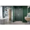 Radaway Essenza Brushed Nickel DWJ szálcsiszolt króm zuhanyajtó 120 átlátszó balos