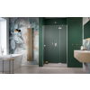 Radaway Essenza Brushed Nickel ?DWJ ?szálcsiszolt króm zuhanyajtó 80 átlátszó balos