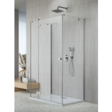 Radaway Essenza Brushed Nickel KDJ+S szögletes szálcsiszolt króm zuhanykabin 100J+120+80 kád, zuhanykabin