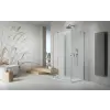 Radaway ?Essenza Brushed Nickel ?KDJ+S ?szögletes ?szálcsiszolt króm zuhanykabin 110x110 átlátszó jobbos