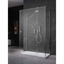 Radaway Essenza KDJ+S szögletes zuhanykabin 80x100 átlátszó balos kád, zuhanykabin