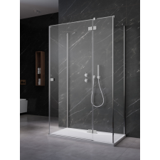 Radaway Essenza KDJ+S szögletes zuhanykabin 90x80 átlátszó jobbos kád, zuhanykabin