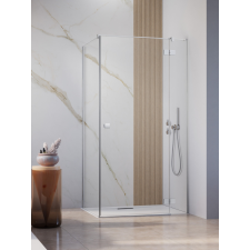 Radaway Essenza KDJ szögletes zuhanykabin 90x80 átlátszó jobbos kád, zuhanykabin