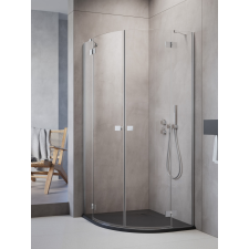 Radaway Essenza PDD íves zuhanykabin 100x100 átlátszó kád, zuhanykabin