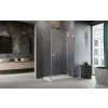 Radaway Essenza Pro 8 Brushed Nickel KDJ szögletes szálcsiszolt króm zuhanykabin 90x100 átlátszó balos