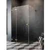 Radaway Essenza Pro 8 Gold KDJ szögletes arany zuhanykabin 120x80 átlátszó balos