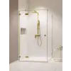 Radaway Essenza Pro Brushed Gold KDJ szögletes szálcsiszolt arany zuhanykabin 110x80 átlátszó balos