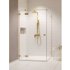 Radaway Essenza Pro Brushed Gold KDJ szögletes szálcsiszolt arany zuhanykabin 90x100 átlátszó balos