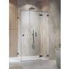 Radaway Essenza Pro Brushed GunMetal KDJ szögletes szálcsiszolt fegyvermetál zuhanykabin 110x90 átlátszó jobbos