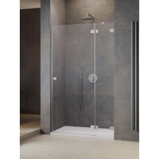 Radaway Essenza Pro Brushed Nickel DWJ szálcsiszolt króm zuhanyajtó 80 átlátszó balos kád, zuhanykabin