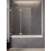 Radaway Essenza Pro Brushed Nickel PND II szálcsiszolt króm kádparaván 140 átlátszó balos