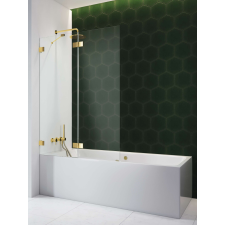 Radaway Essenza Pro Gold PND II arany kádparaván 140 átlátszó balos kád, zuhanykabin