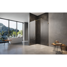 Radaway Essenza Pro Gold Walk-in III arany zuhanyfal 50x50 átlátszó kád, zuhanykabin