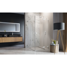 Radaway Essenza Pro White KDD szögletes fehér zuhanykabin 90x100 átlátszó kád, zuhanykabin