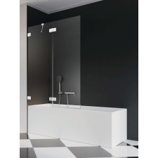 Radaway Essenza Pro White PND II fehér kádparaván 100 átlátszó kád, zuhanykabin