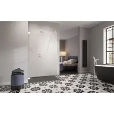 Radaway Essenza Pro White Walk-in II fehér zuhanyfal 150 átlátszó kád, zuhanykabin