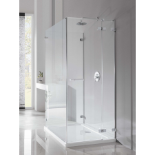 Radaway Euphoria KDJ P szögletes zuhanykabin 100x80 átlátszó jobbos kád, zuhanykabin