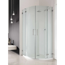 Radaway Euphoria PDD íves zuhanykabin 80x100 átlátszó kád, zuhanykabin