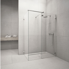 Radaway Euphoria Walk-in III zuhanyfal 80x80 átlátszó kád, zuhanykabin